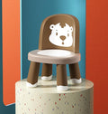 Detachable Baby Chair - Adjustable Plastic Backrest Chair & Stool for Toddlers