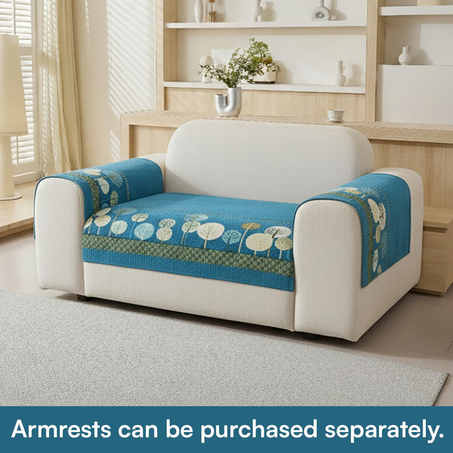 Moontree Series Quilted Chenille Jacquard Sofa Cover – Non-Slip, Washable, Soft Furniture Protector