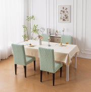 Premium Stretch Dining Chair Covers – 220 GSM Thick Jacquard Fabric- Green