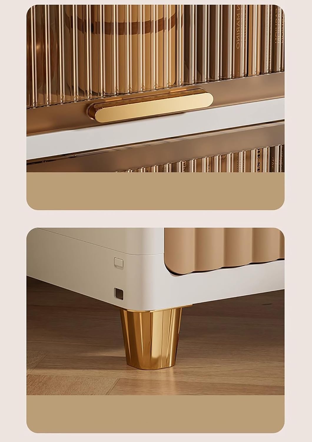 Bathroom Storage Cabinet – Freestanding Organizer with Drawers & Shelf (White,6 Layer 50CM)