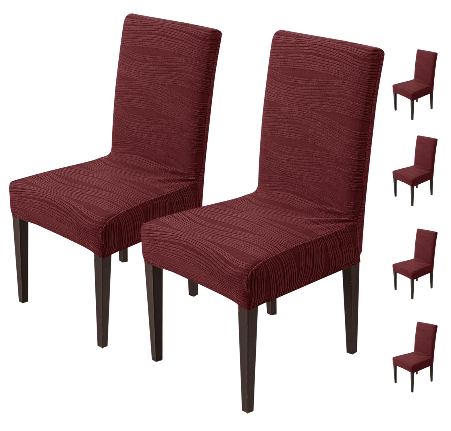 Stretchy Universal Jacquard Waterproof Chair Cover (Maroon)