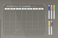 Magnetic Dry Erase Calendar(40x30cm)