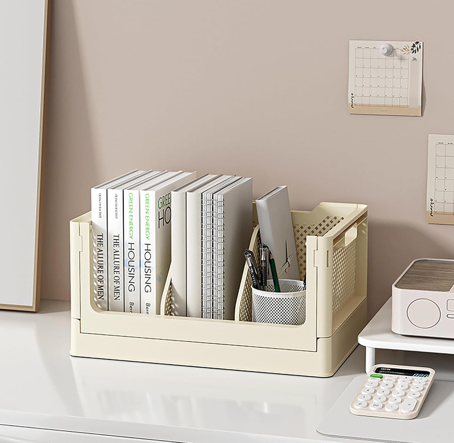 Foldable Plastic Desktop Storage Box