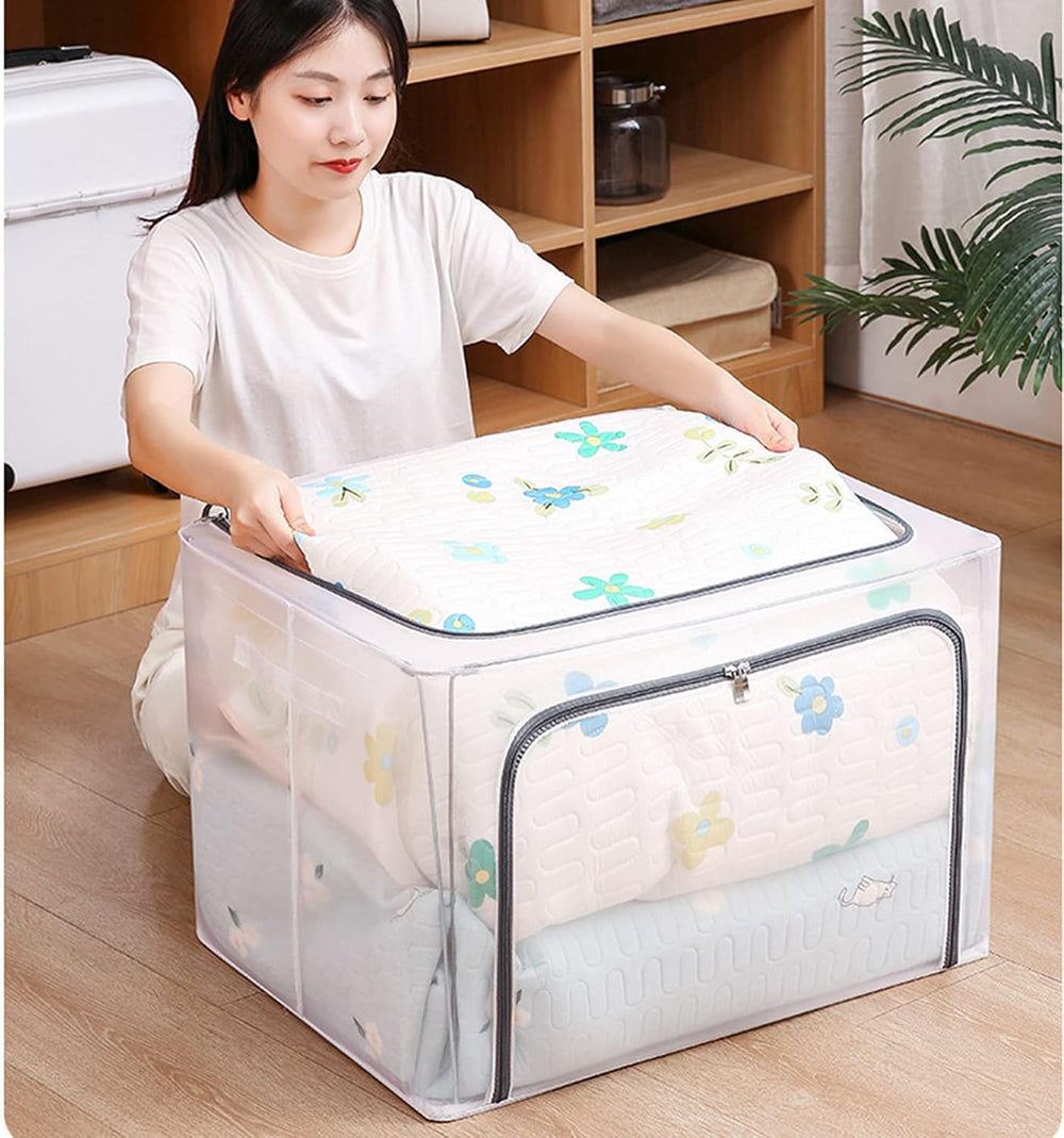 Foldable Transparent Storage Bags for Clothes (110L)