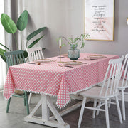 Printed Rectangle Tablecloth Cotton Linen Table