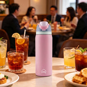 Sippease 950ML Stainless Steel Bottle with Straw