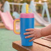 530ML Kids Tumbler Stainless Steel with Handle & Lid