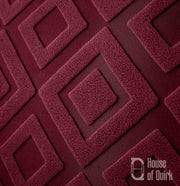 Jacquard Fabric Diamond Texture Sofa Cover 220 GSM (Maroon)