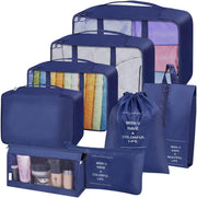 Set of 8 Packing Travel Cube Organiser