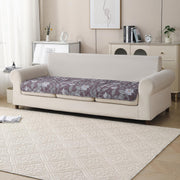 'Gulnaar Series' Printed Quilted Sofa Cover for 1/2/3/4 Seater – Anti-Slip (Walnut Noir)