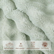 Rabbit Plush Sofa Cover Design - Sage