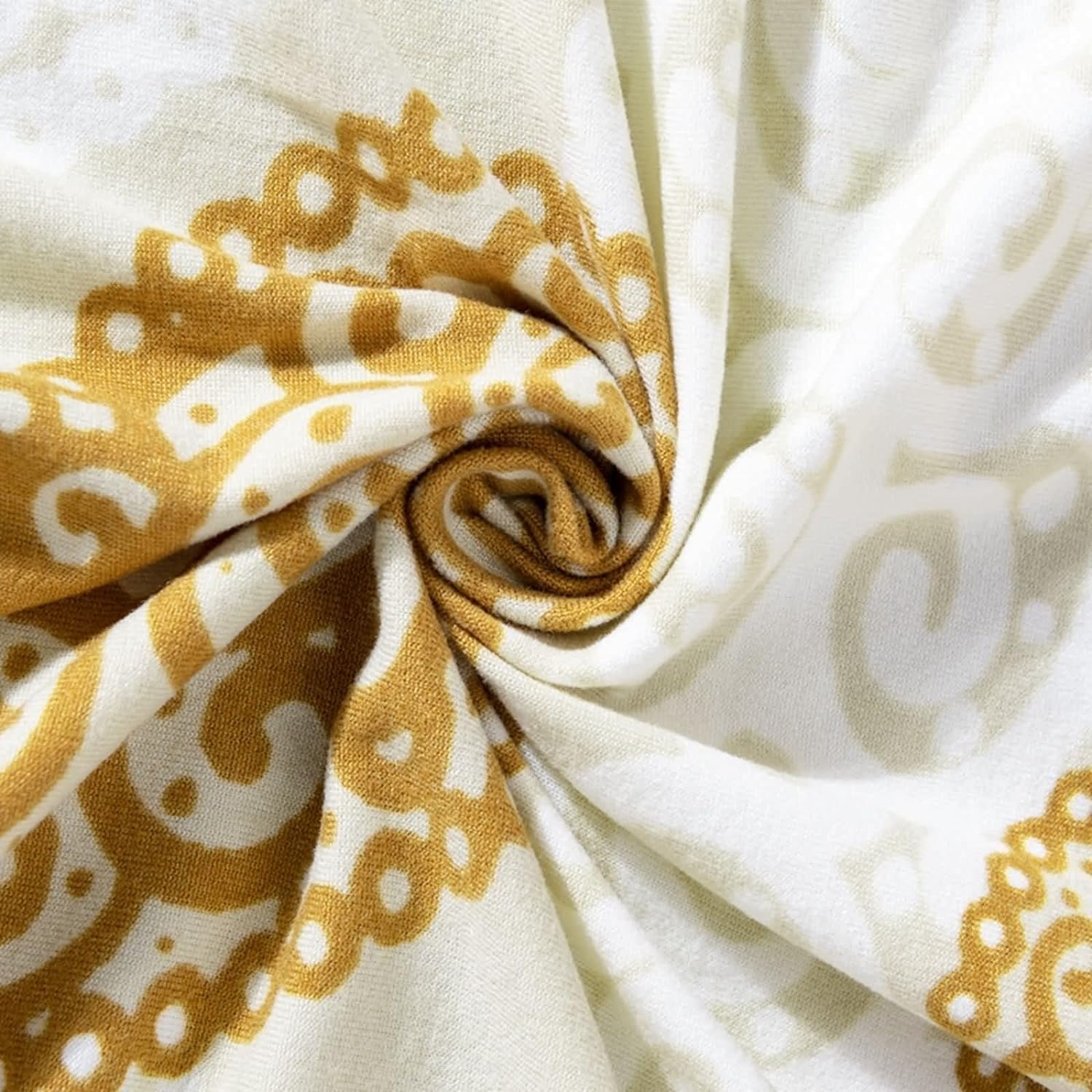 Universal Stretchable Sofa Cover-Gold Paisley