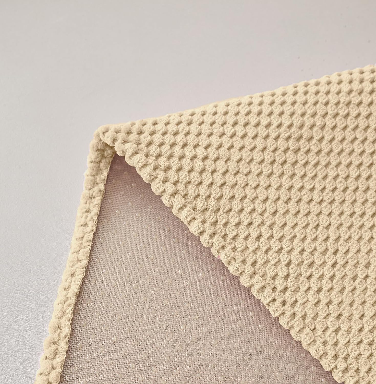 Corduroy French Style Sofa Cover Set – 3 Pcs Set (2pc Armrest Covers 50x70cm + 1pc Seat Cover) Gold