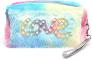 Faux Fur Purse Zipper Pouch