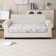 'Gulnaar Series' Printed Quilted Sofa Cover Blush Meadow)