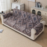 Gulnaar Series Anti-Slip Sofa Cover Mat with Pocket – Polyester Couch Protector(Urban Drift)