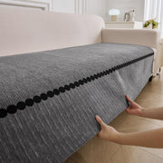 Tuxedo Luxury Chenille Sofa Mat - Grey Chenille Fabric 1 Pc