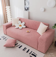 Universal Jacquard Fabric Sofa Cover- Pink