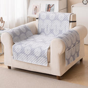 Quilted Printed Sofa Cover for Indian Sofa Set – Washable (Grey Loop)