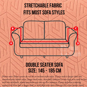 Universal Jacquard Grain Texture Fabric Sofa-Orange