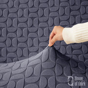 Jacquard Fabric Texture Sofa Cover 220 GSM Sofa Slipcover-Charcoal