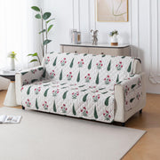 Mughal Series Anti-Slip Sofa Cover Mat with Pocket – Polyester Couch Protector(Shalimar Garden)