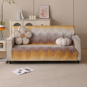 Polyester Sofa Cover Mat Reversible Couch Protector- Gold Tide
