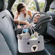 Baby Diaper Caddy Organizer Cotton Rope Basket