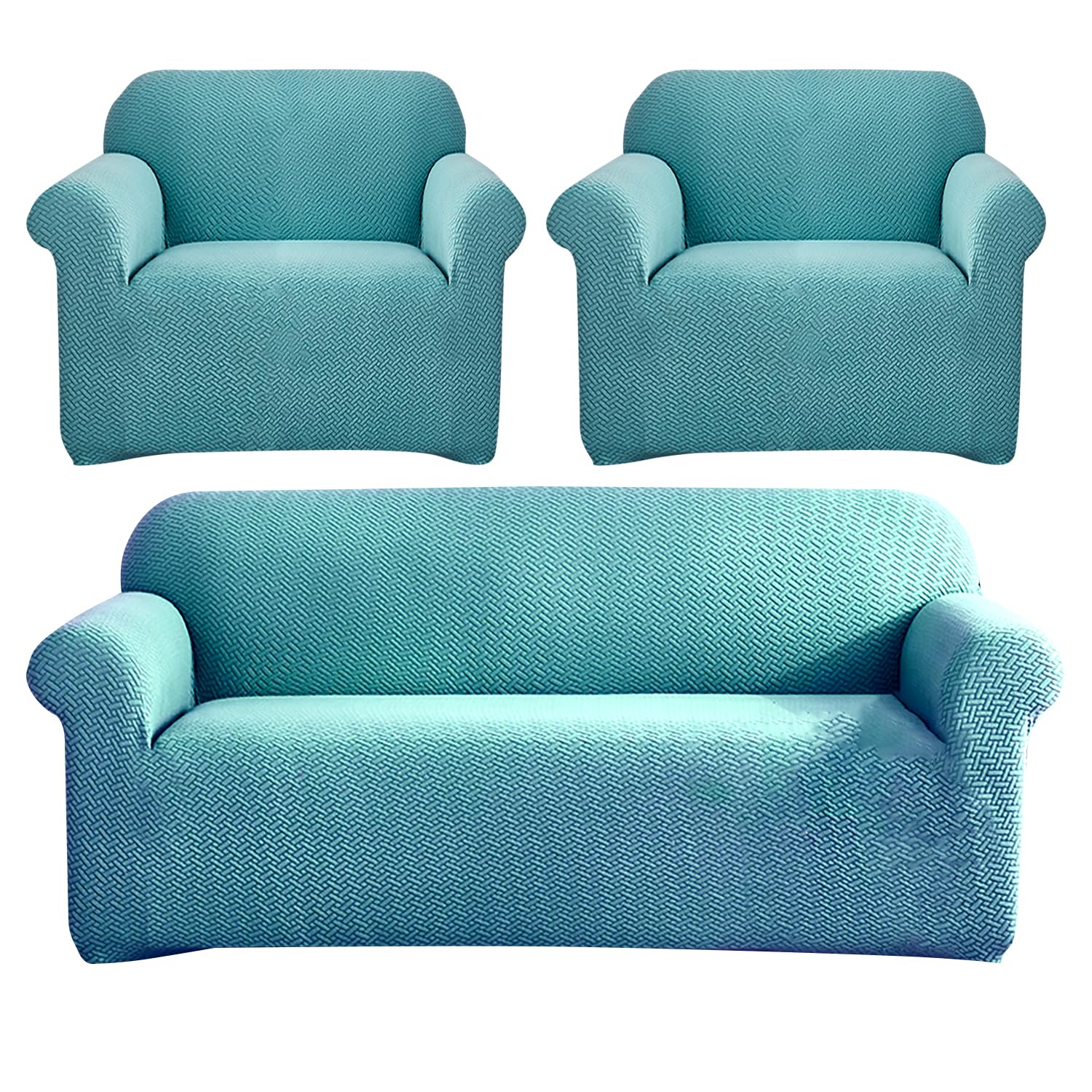 Universal Fleece Fabric Sofa Cover 3 + 1 + 1 Seater