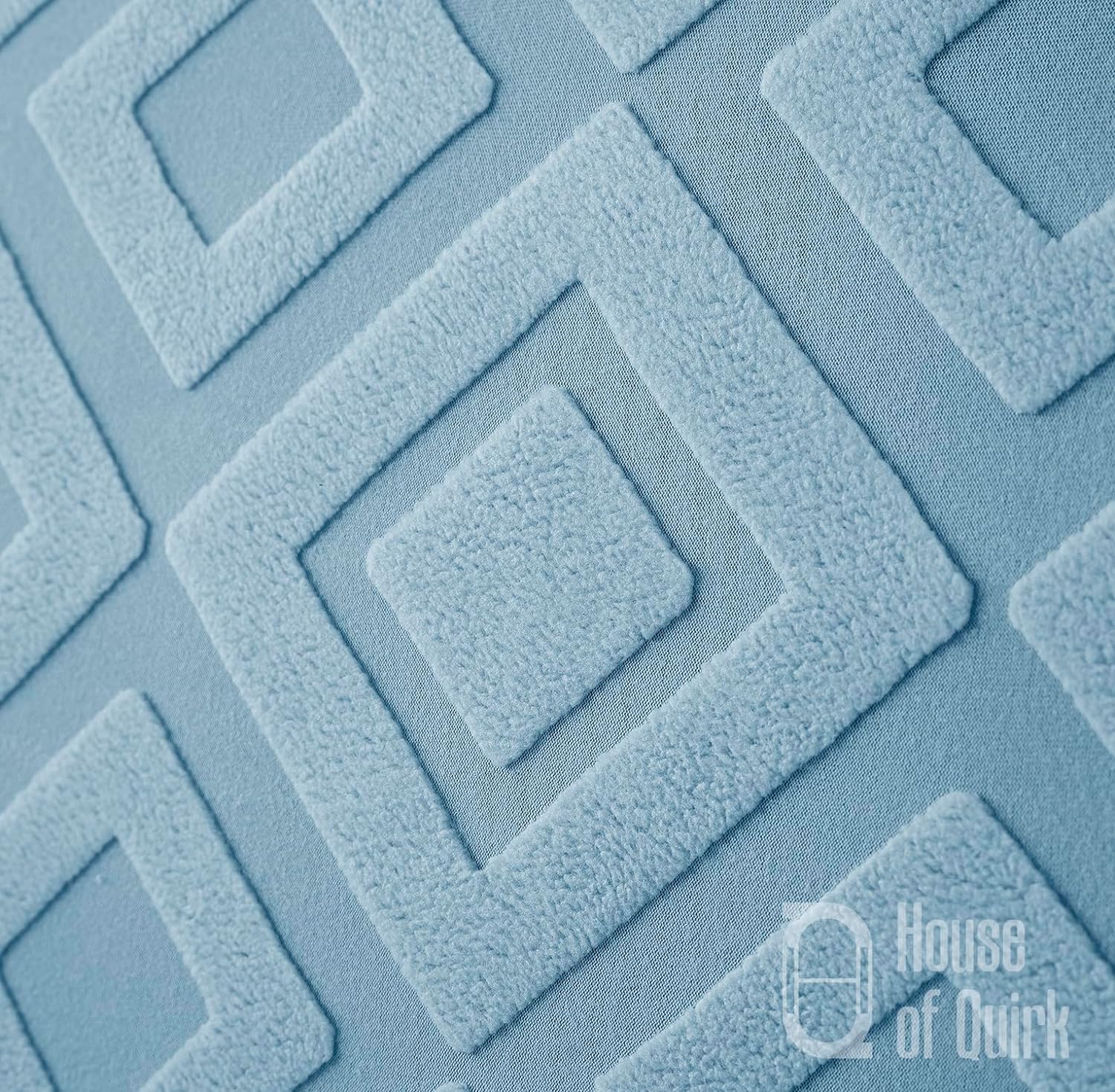 Jacquard Fabric Diamond Texture Sofa Cover 220 GSM (Blue)