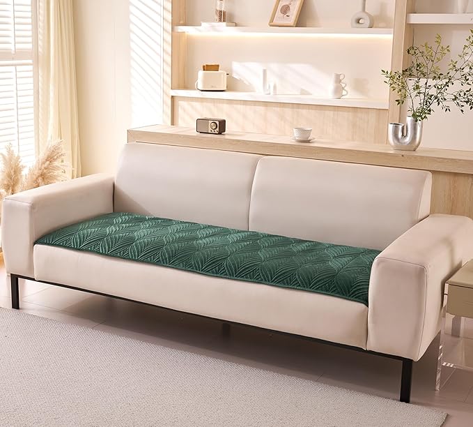 1/2/3/4 Seater Mat Sofa Cover (Green)