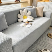 Universal Fleece Fabric Sofa Cover (Ligh Grey)