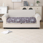 'Gulnaar Series' Printed Quilted Sofa Cover for 1/2/3/4 Seater – Anti-Slip (Walnut Noir)