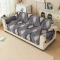 Gulnaar Series Anti-Slip Sofa Cover Mat with Pocket – Polyester Couch Protector(Sandstone)