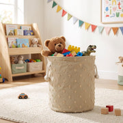 Pom Pom Round Laundry Basket