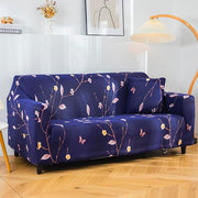 Universal 3 Piece Sofa Covers (3+1+1 Seater) (Dark Blue Butterfly)