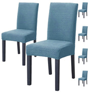 Elastic Jacquard Chair Cover Stretch Removable (Sky Blue)