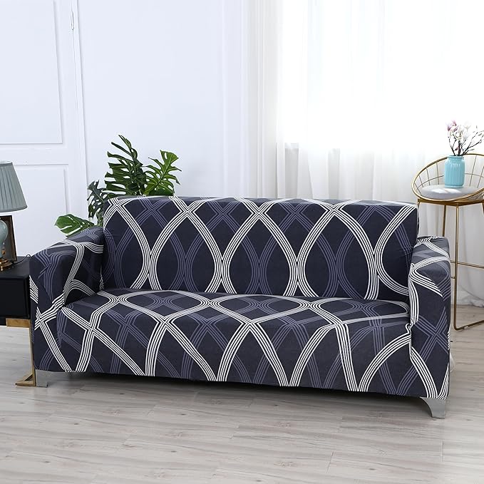 Universal Single Seater Sofa Cover Big Elasticity Cover (Fossil Grey)
