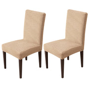 Elastic Jacquard Chair Cover Stretch Removable (Khaki)