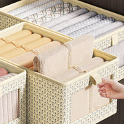 Durable and Versatile Closet Organizers-Beige Print