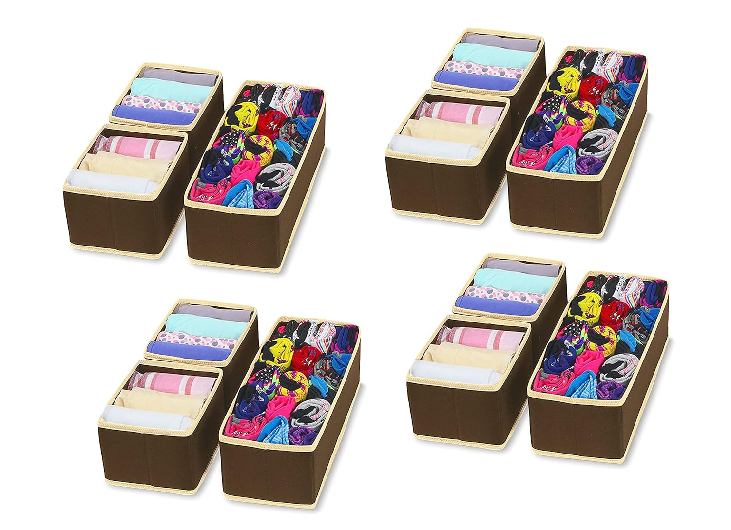 Storage Box/ Organizer Cube for Closet/ Dresser/ Drawer - Set of 3