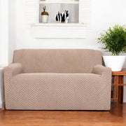 Universal Jacquard Fabric Sofa Cover-Camel