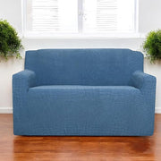 Universal Crocodile Texture Jacquard Fabric Sofa Cover (Blue)
