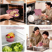 9 Pcs Silicone Feeding Set for Babies | Airplane Divided Plate
