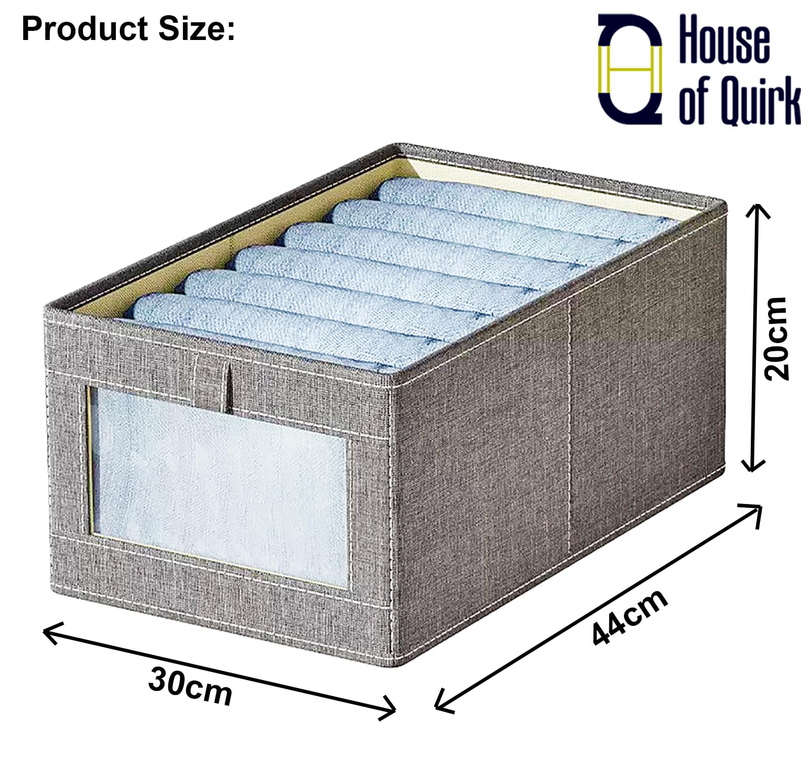 Closet Drawer Organizers (Grey)