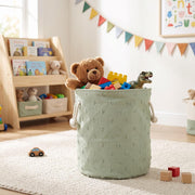 Pom Pom Round Laundry Basket