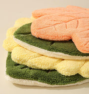 Leaf Shaped Hanging Towels Set of 2 (Green/Yellow)