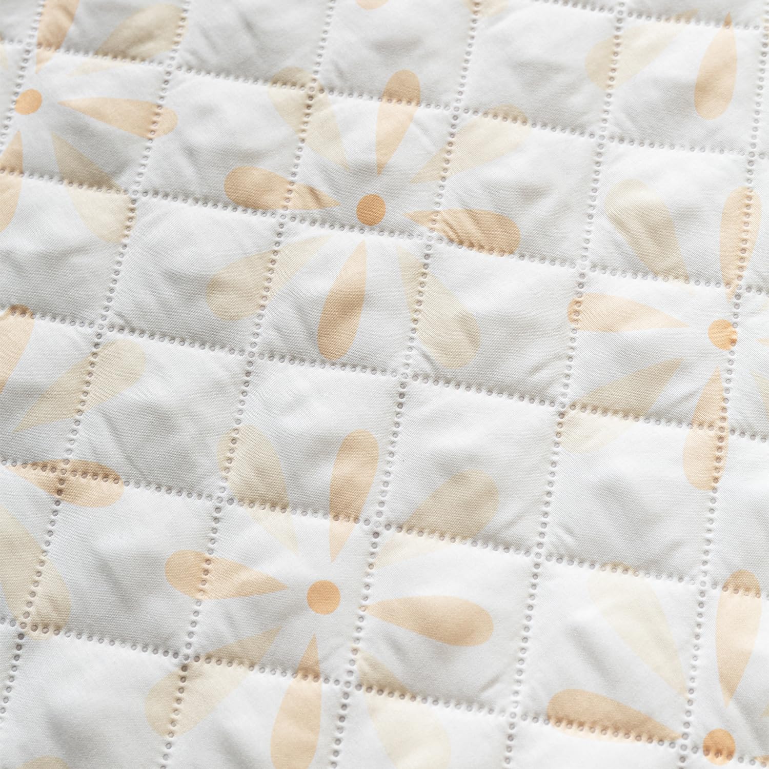 Printed Quilted Sofa Cover for 1/2/3/4 Seater Anti-Slip- Sunny Bloom