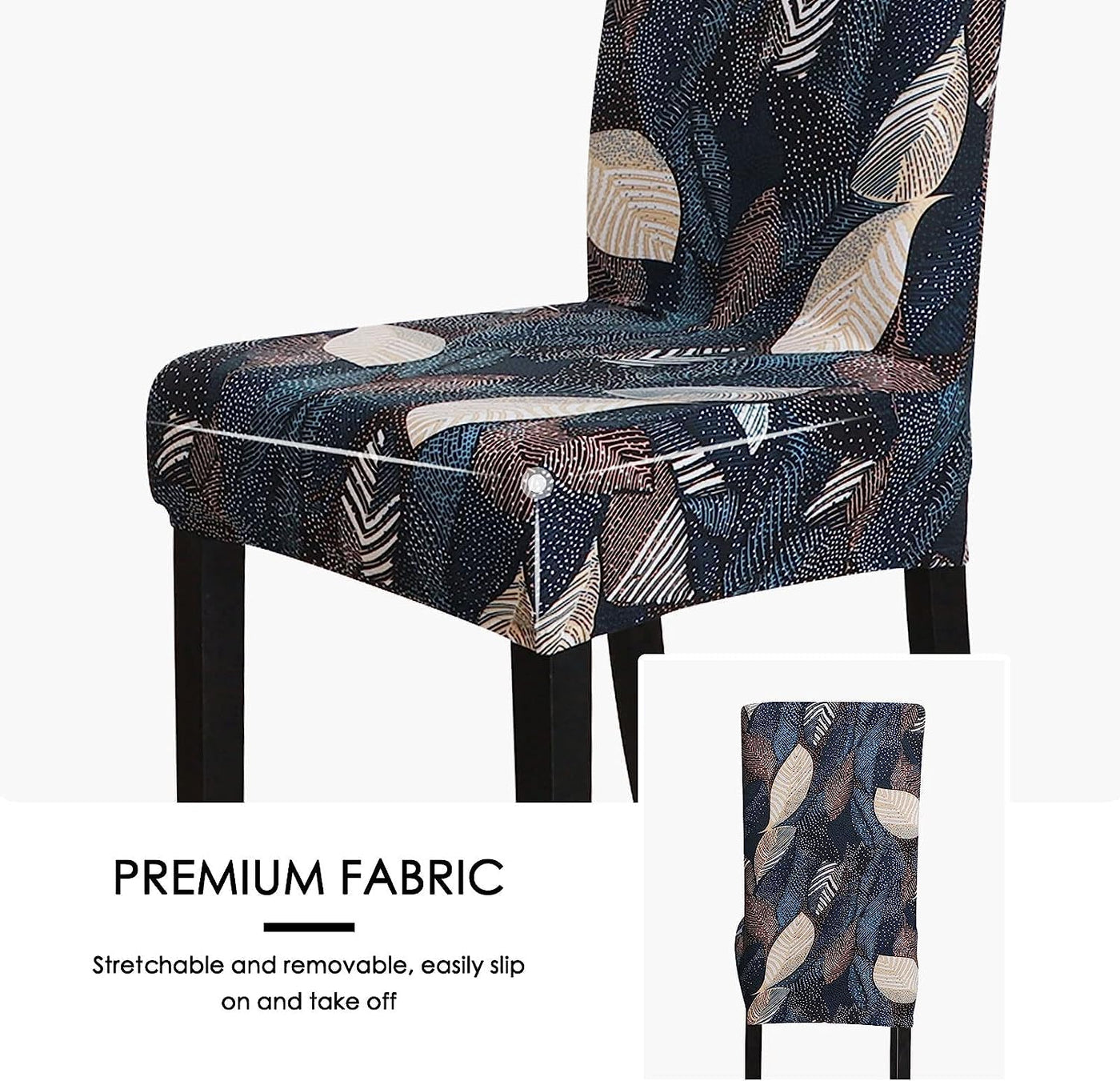 Elastic Chair Cover (Jungle Leaf)