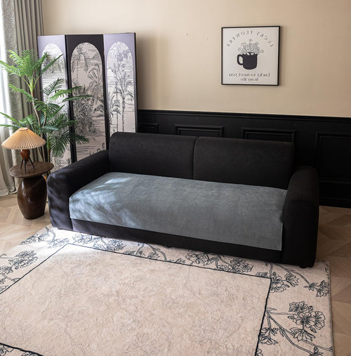 Sofa Covers Herringbone Chenille Fabric 1/2/3/4/5 Seater (GREY)